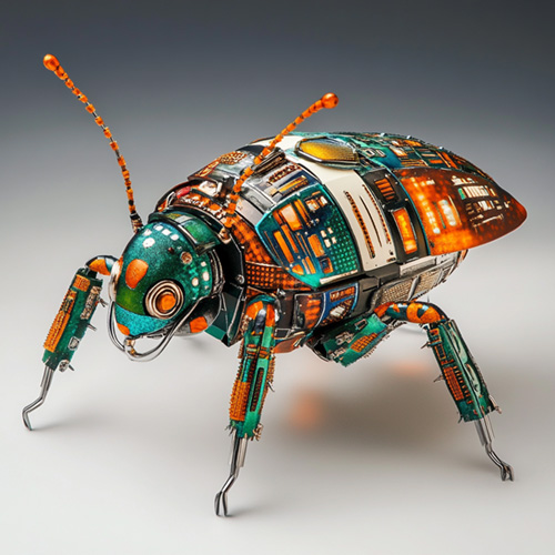 Illustration of bio-robotic animal
